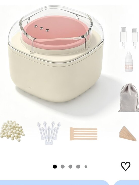 Auzeal Other - Mini Eyebrow Wax Kit, USB Heating, 26 Sticks, 100g Beads, Adapter
